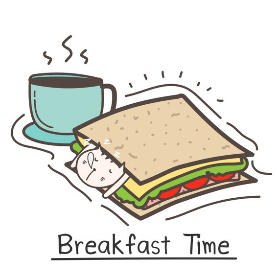 570x570 Breakfast Time With Cute Cat Sandwich And Coffee