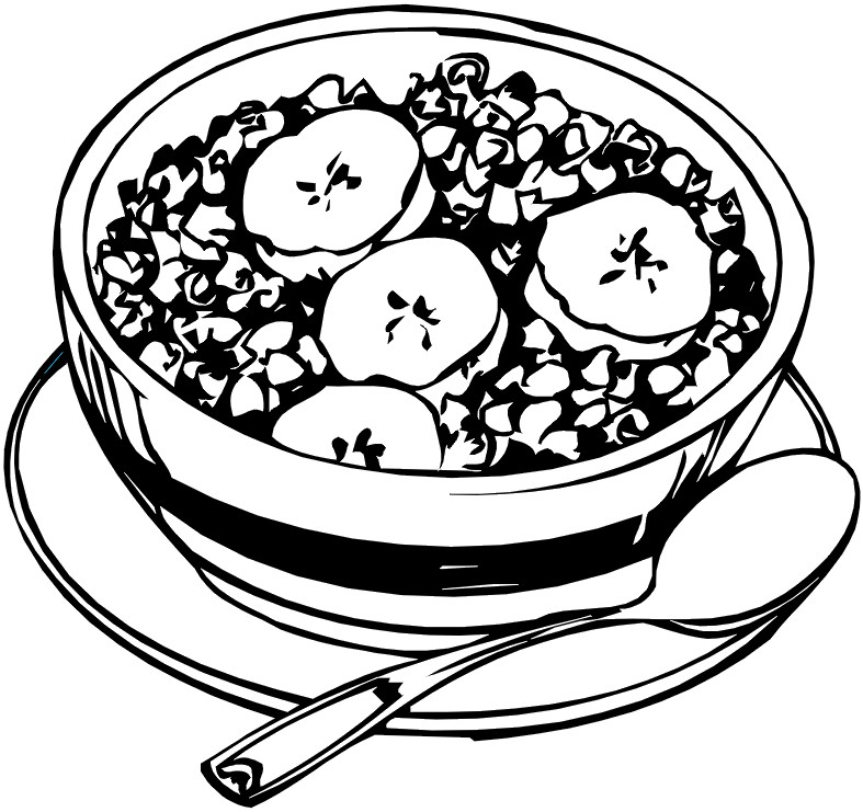 787x741 Breakfast Drawing Granola For Free Download
