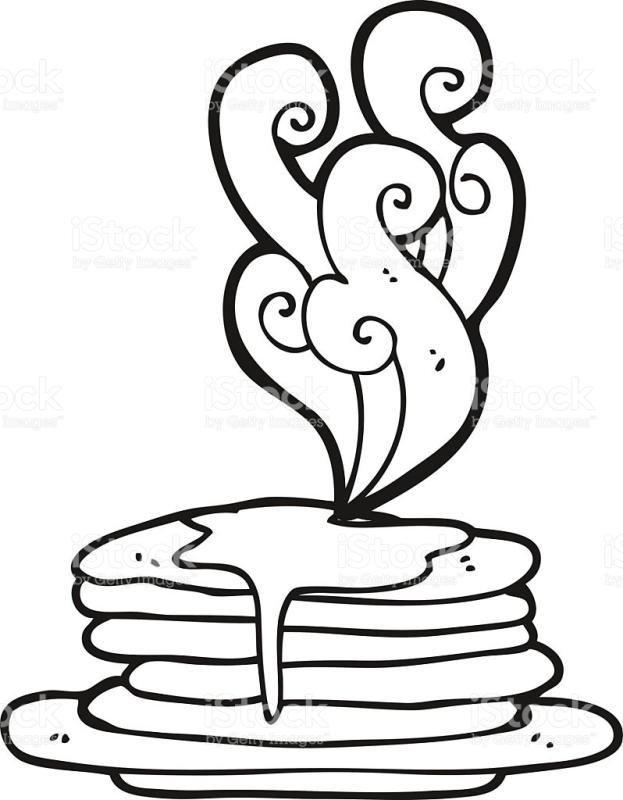 623x800 Breakfast Drawing Pancake For Free Download