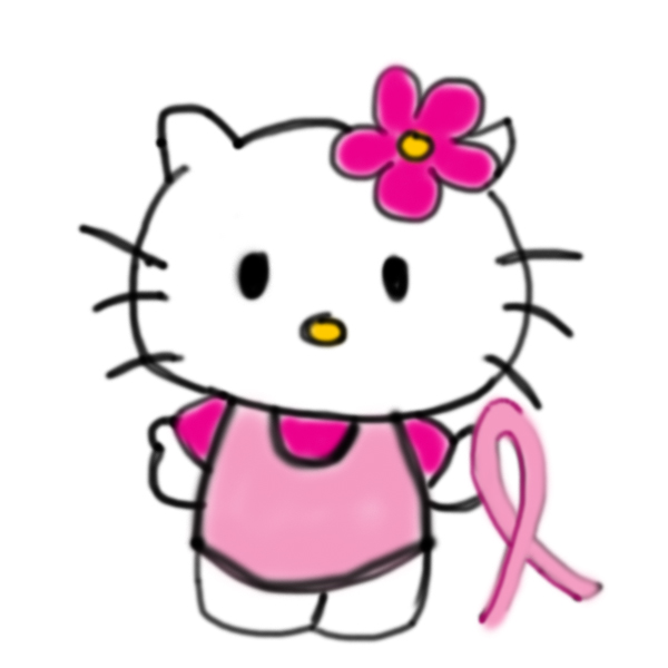 600x600 Draw For Me Hello Kitty Supporting Breast Cancer