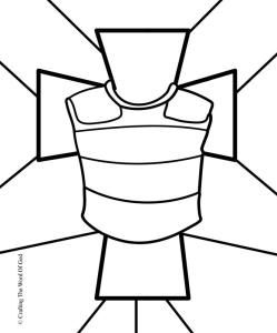 249x300 Breastplate Of Righteousness Coloring Page
