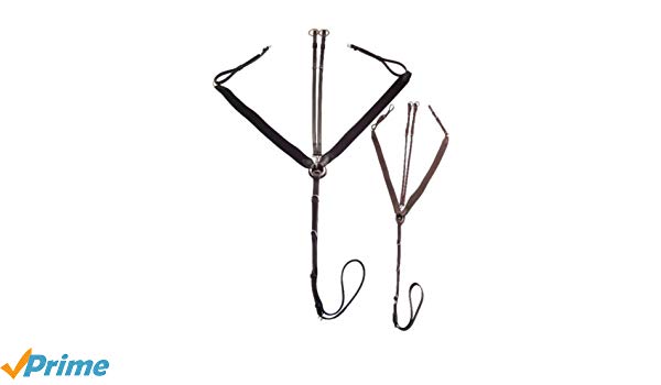 600x350 Tekna Elastic Breastplate Wmartingale Horse Black