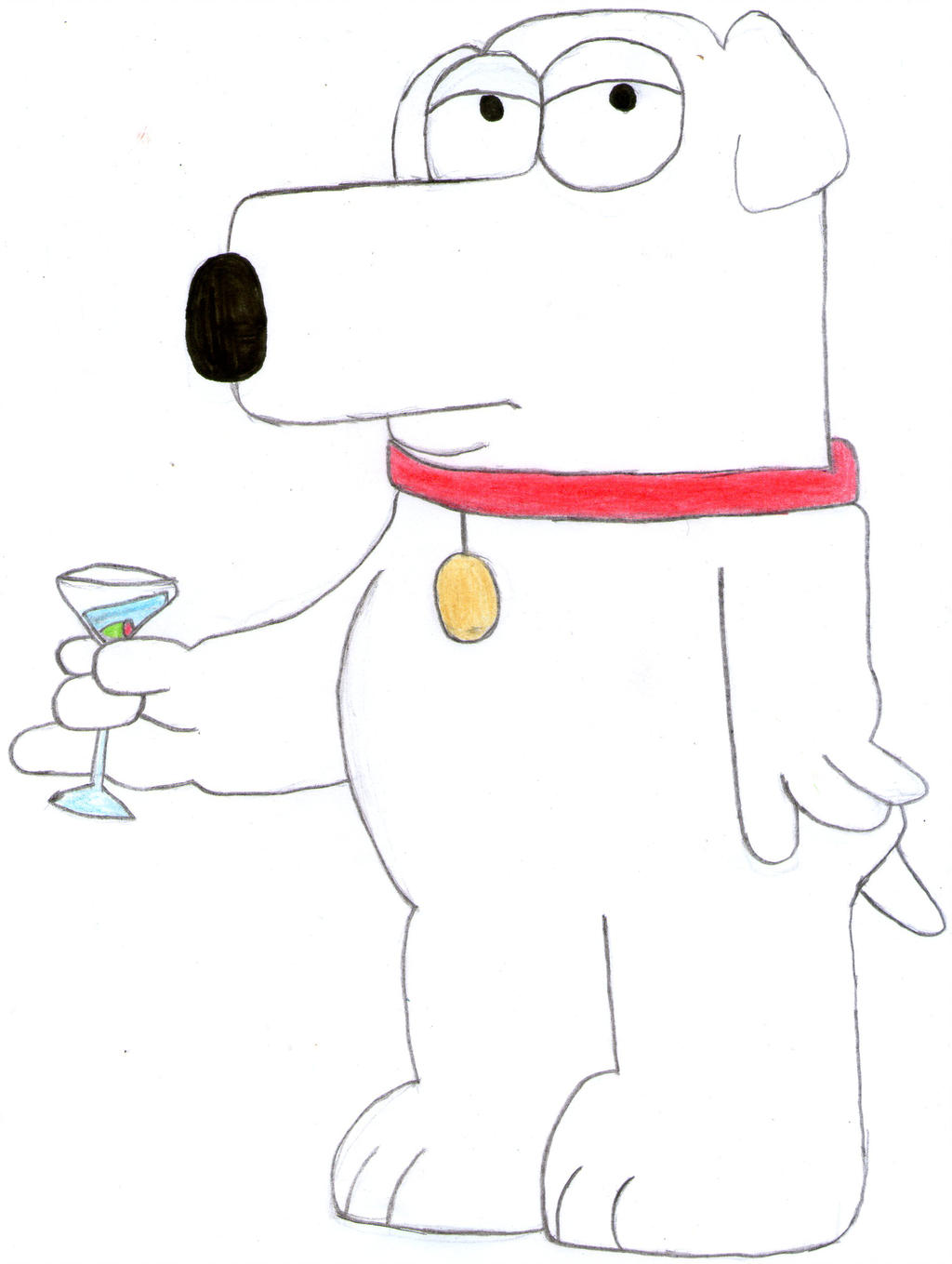 1024x1359 My First Drawing Of Brian Griffin