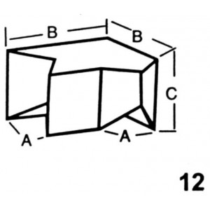 300x300 Reverse Corner For Top Interlocking Lead Brick