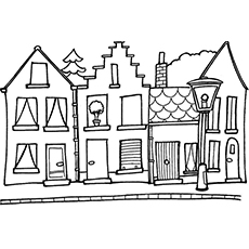 230x230 Top Free Printable House Coloring Pages Online