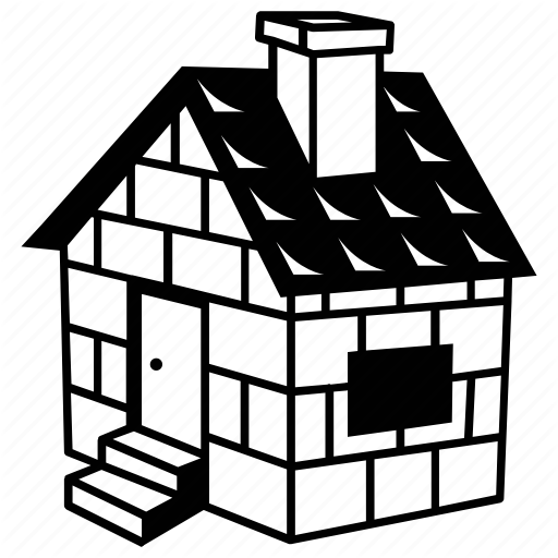 512x512 Brick, Cottage, Home, House, Small, Three Little Pigs Icon