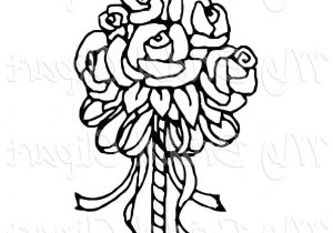 300x210 Wedding Bouquet Clipart Black And White Bridal Bouquet Drawing