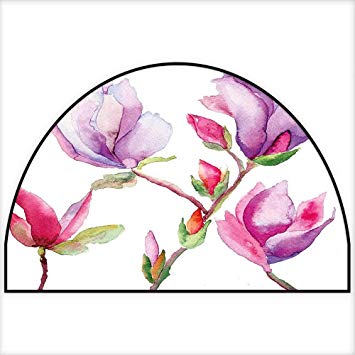 355x355 Semicircle Area Rug Pink And Purple Fresh Magnolia