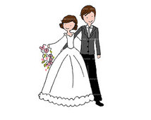 214x170 Dancing Bride And Groom Clipart