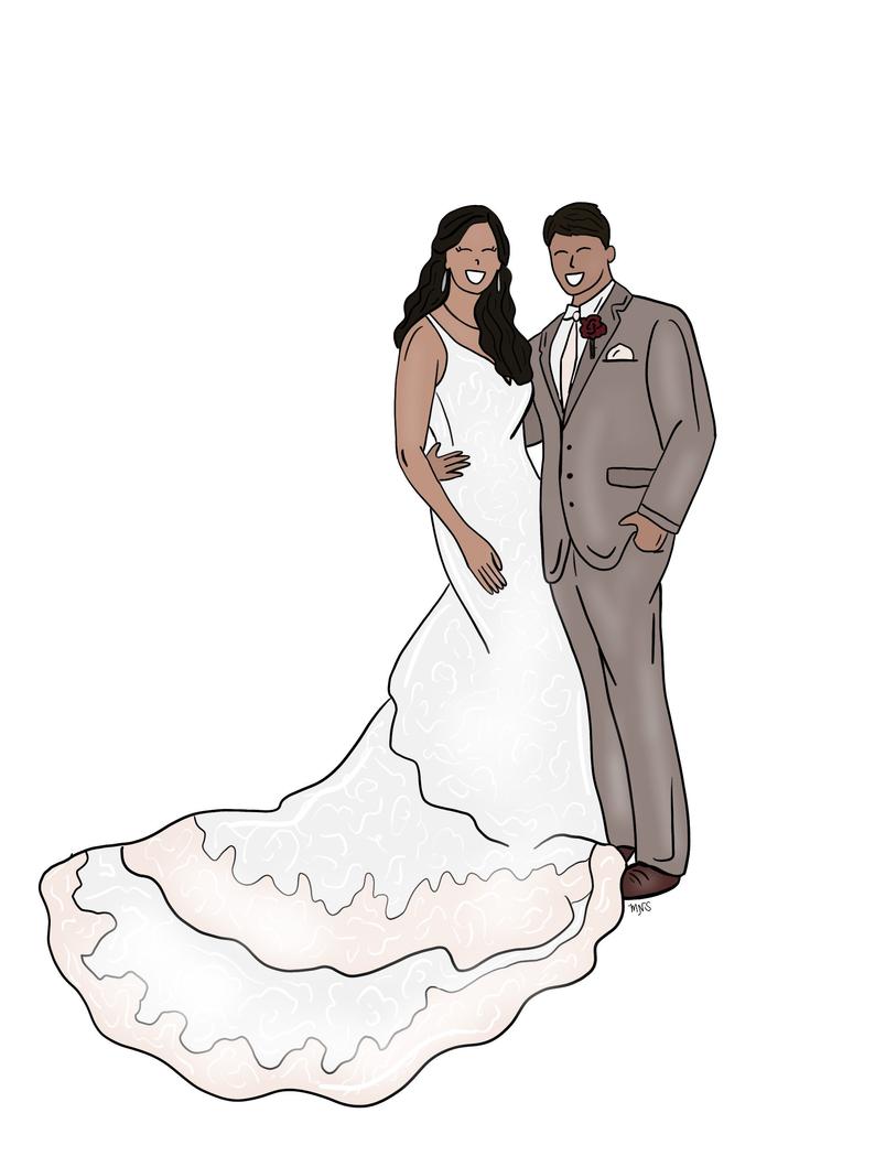 Bride And Groom Drawing | Free download on ClipArtMag