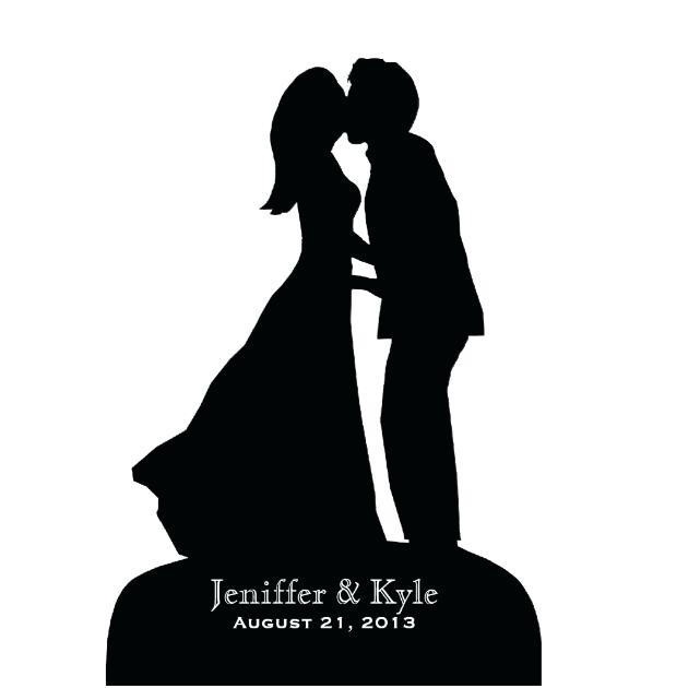630x630 Lovely Bride And Groom Silhouette Clipart Black And White