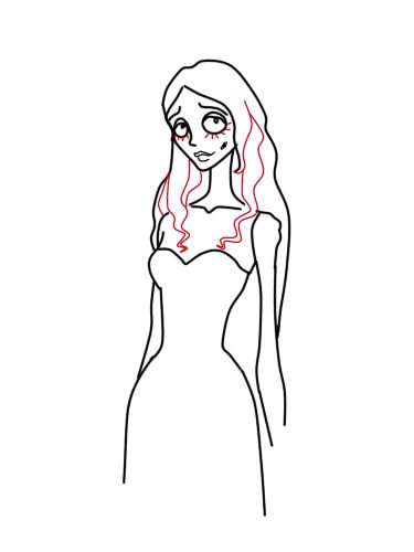 375x500 How To Draw Corpse Bride Gradually Pencil