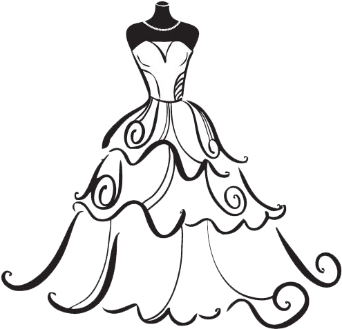 495x477 Freeuse Stock Dress Bride Clip Art