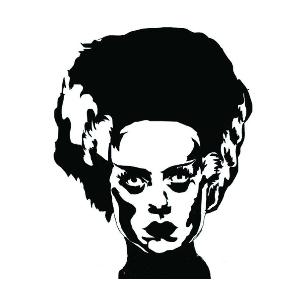 1000x1000 Bride Of Frankenstein Vinyl Decal Mary Shelly Boris Karloff Etsy