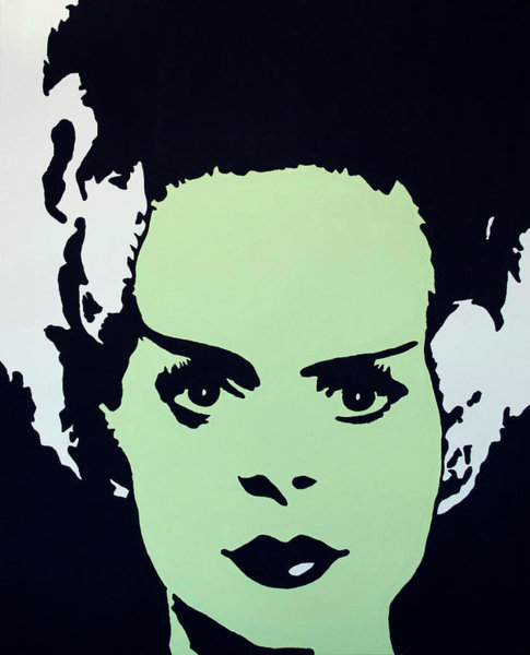 485x600 Bride Of Frankenstein Art