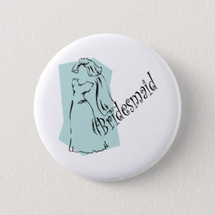 307x307 Funny Bridesmaid Buttons Pins