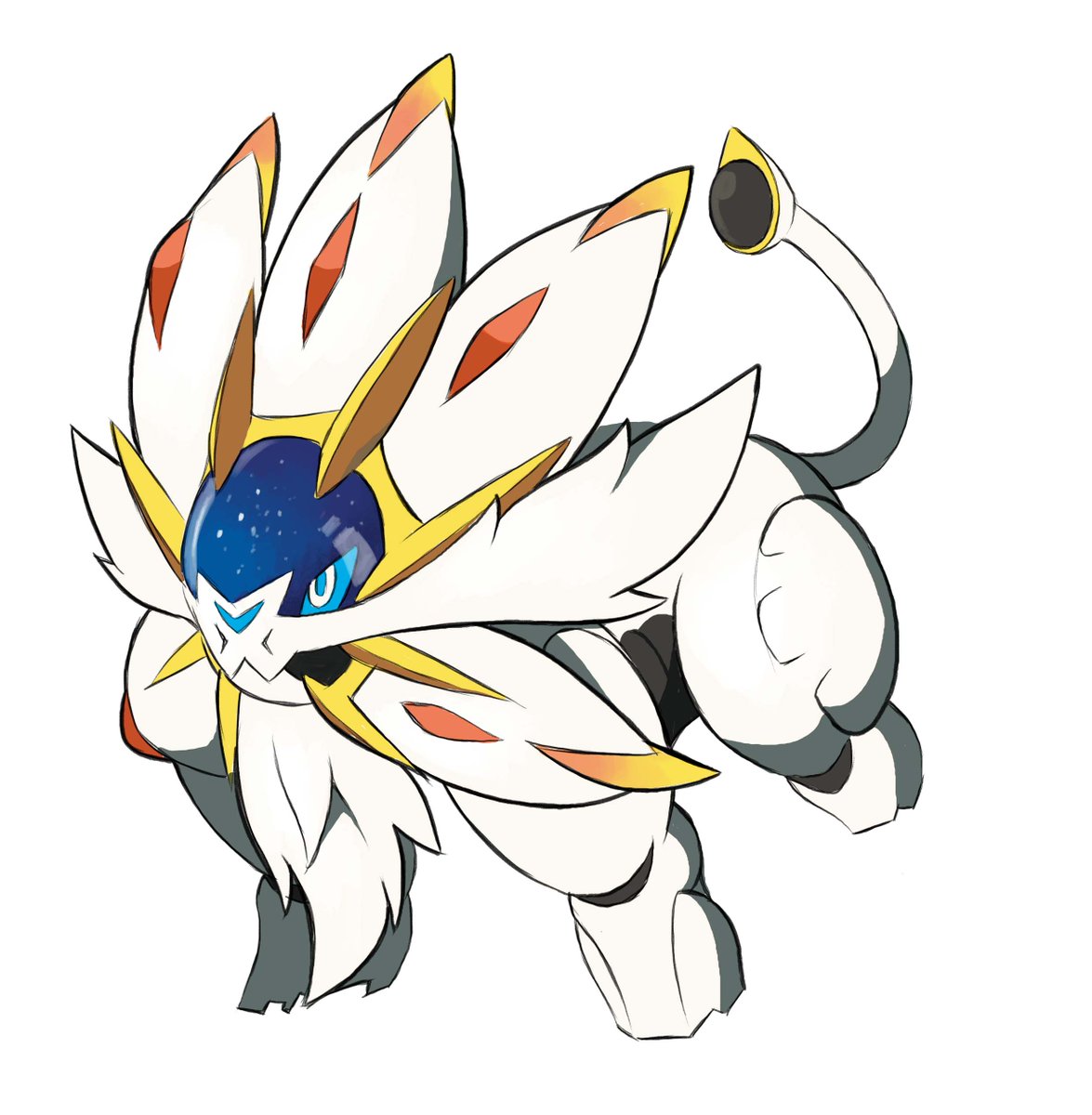 1175x1200 Daikung On Twitter Yep I Draw Easy Solgaleo For Use On His Brief