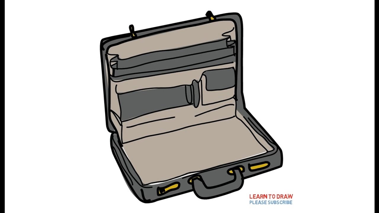 1280x720 How To Draw A Briefcase Step