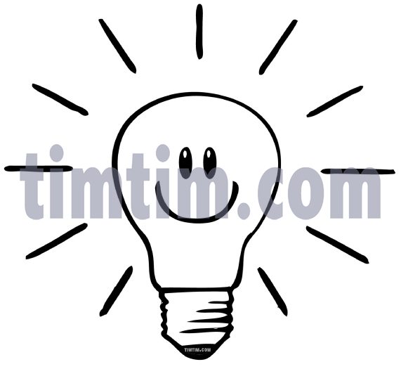 571x525 Free Drawing Of A Bright Idea Bw From The Category Business