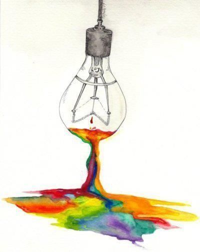 400x505 Color Bright Doodle Inspiration In Light Bulb Art, Art