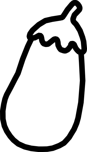 342x595 Collection Of Free Eggplant Clipart Outline Amusement Clipart
