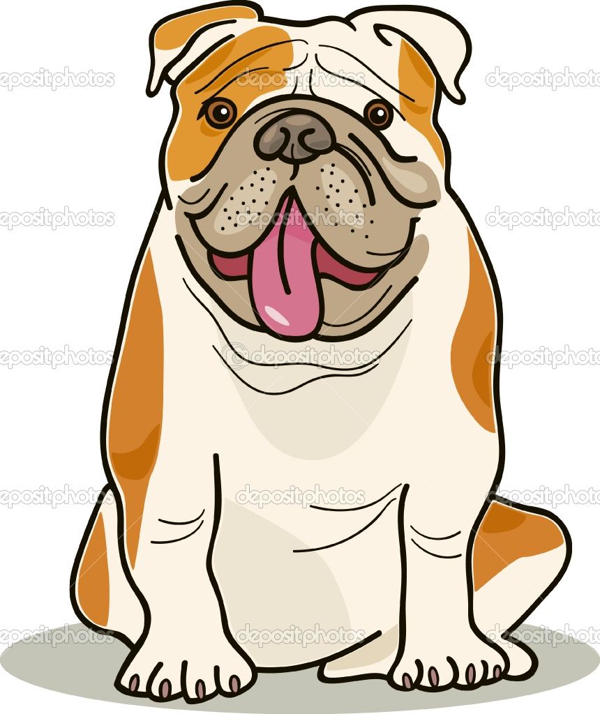 860x1024 Cute Bulldog Caricature, Have This Nice To See Colors