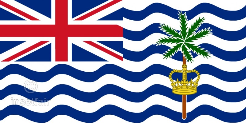 800x400 British Indian Ocean Territory Flag Flash Vector Drawing