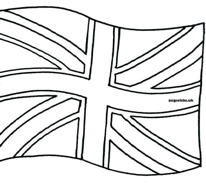 678x600 Uk Flag Coloring