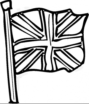 300x349 British Flag Clipart Black And White