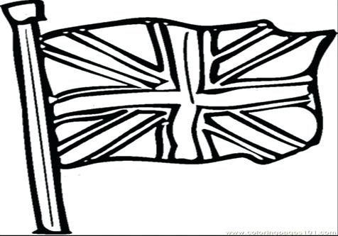 476x333 British Flag Coloring