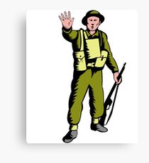 210x230 British Soldier Drawing Canvas Prints Redbubble