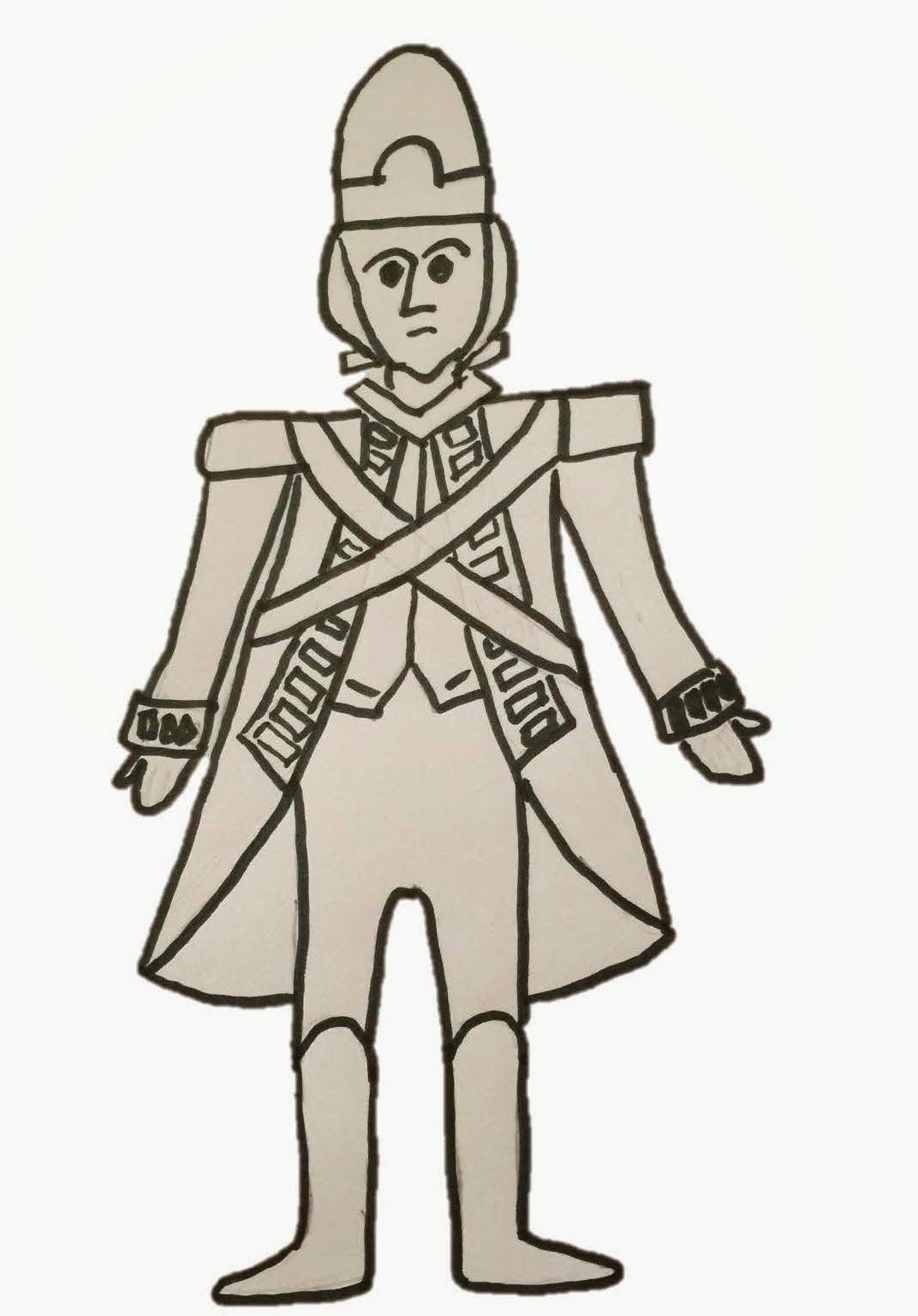 1072x1536 British Soldier Paper Doll American Revolution My Tpt Clip Art