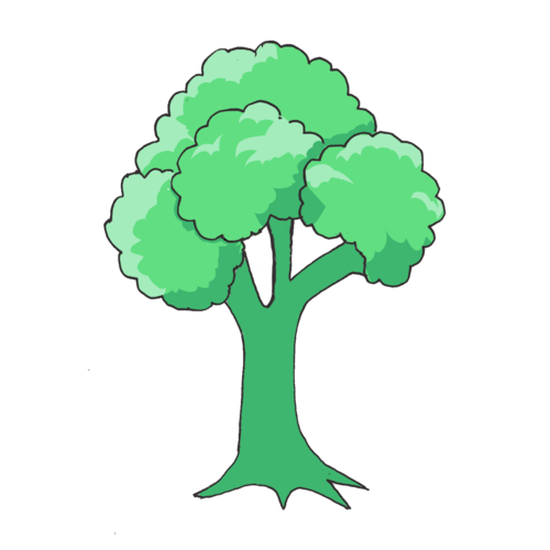 500x500 Collection Of Free Broccoli Drawing Landscape Download On Ui Ex