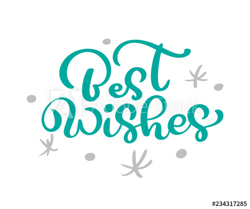 500x417 Best Wishes Christmas Vintage Calligraphy Lettering Vector Text