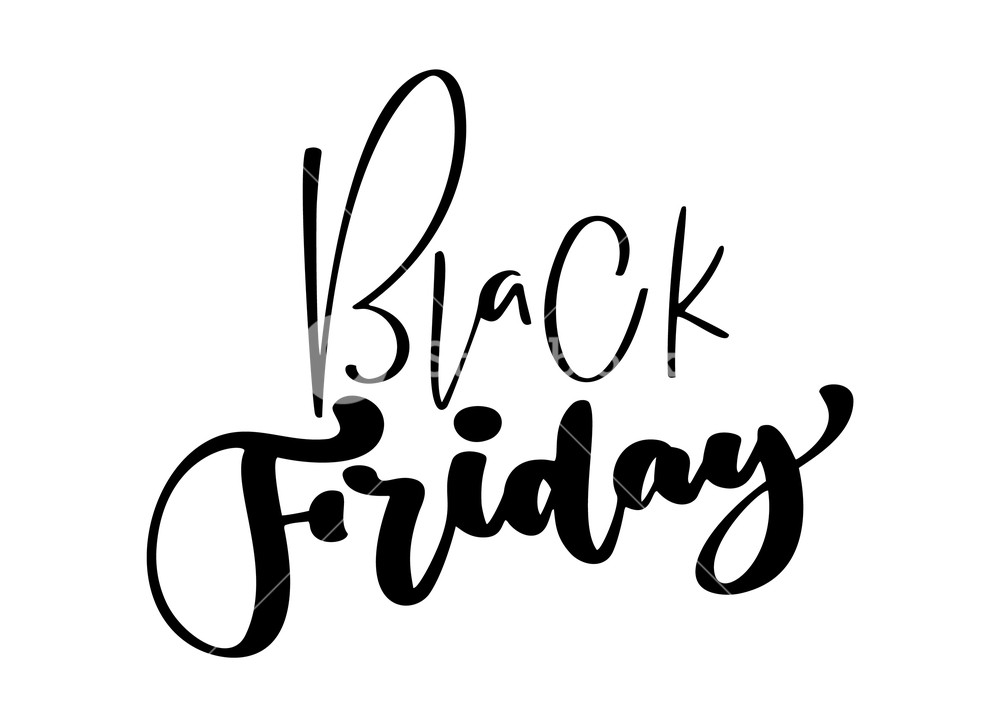 1000x727 Black Friday Calligraphy Lettering Vector Text For Art Template