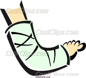 300x274 Broken Arm In A Cast Vector Clip Art