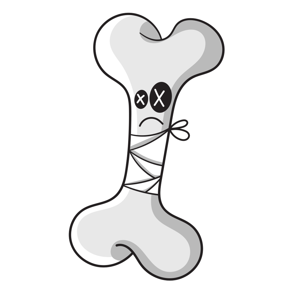 Рисунок сломанной кости