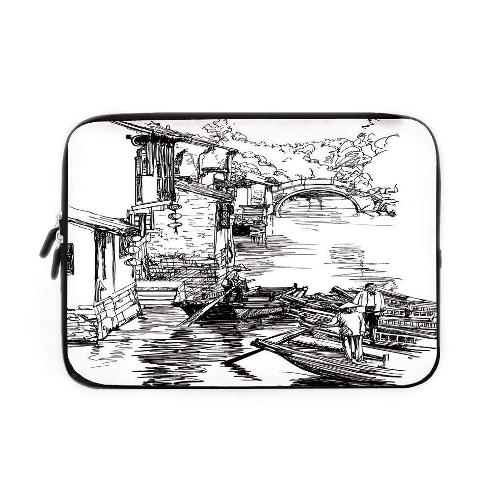 1000x1000 Ancient China Decorations Laptop Sleeve Bag,neoprene