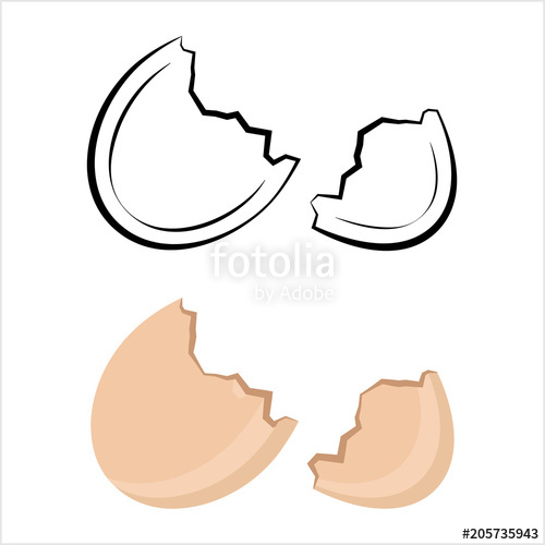 500x500 Broken Egg Icon, Broken Egg Stock Image And Royalty Free Vector
