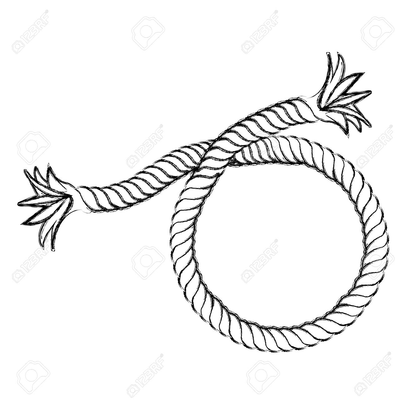 1300x1300 Broken Rope Clipart