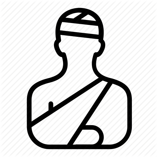512x512 Arm, Bandage, Broken, Hand, Head, Injury, Treatment Icon