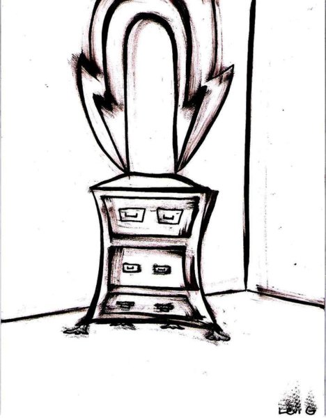 468x600 Broken Mirror Drawings Fine Art America