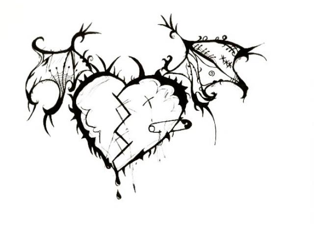 640x480 Free Drawn Broken Heart, Download Free Clip Art