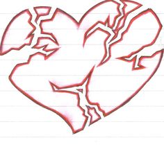 236x212 best broken heart tattoo designs drawings images broken heart