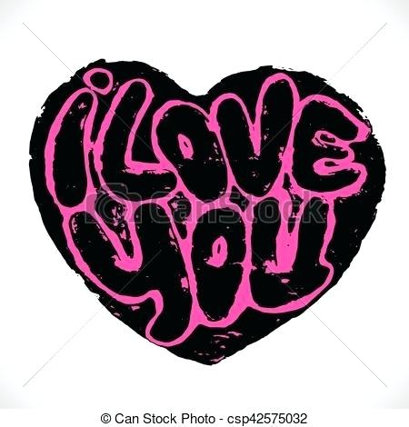 450x470 Drawing Of I Love You On A Heart Pencil Sketch Love Heart Zupa