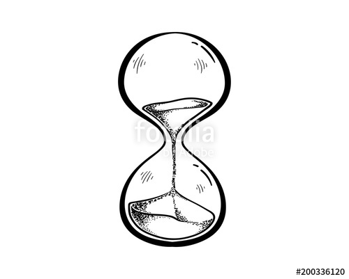 500x401 Drawn Hourglass Art