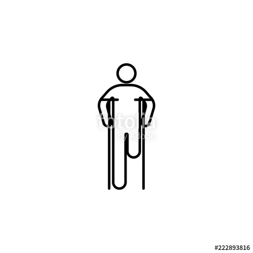 500x500 broken leg icon element of medicine physiotherapy of legs icon