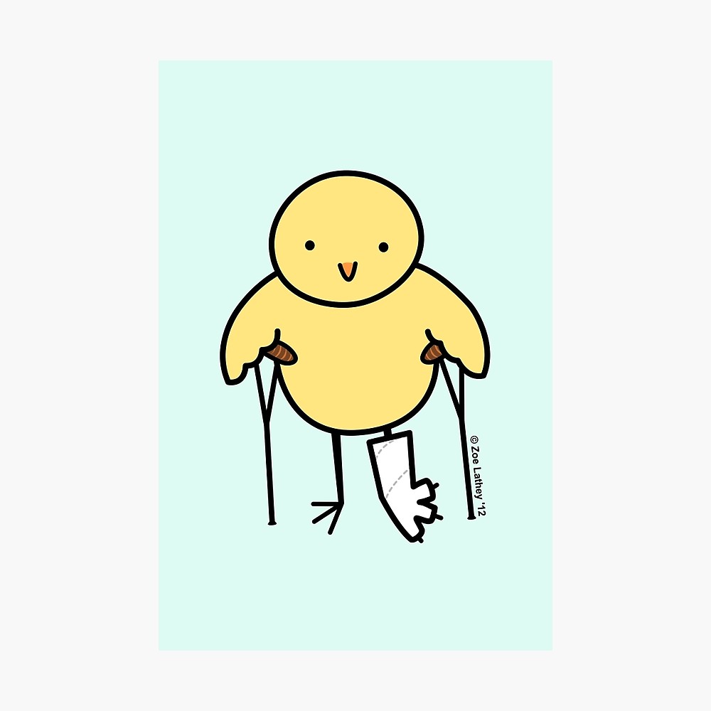 1000x1000 Bird With Broken Leg Framed Print