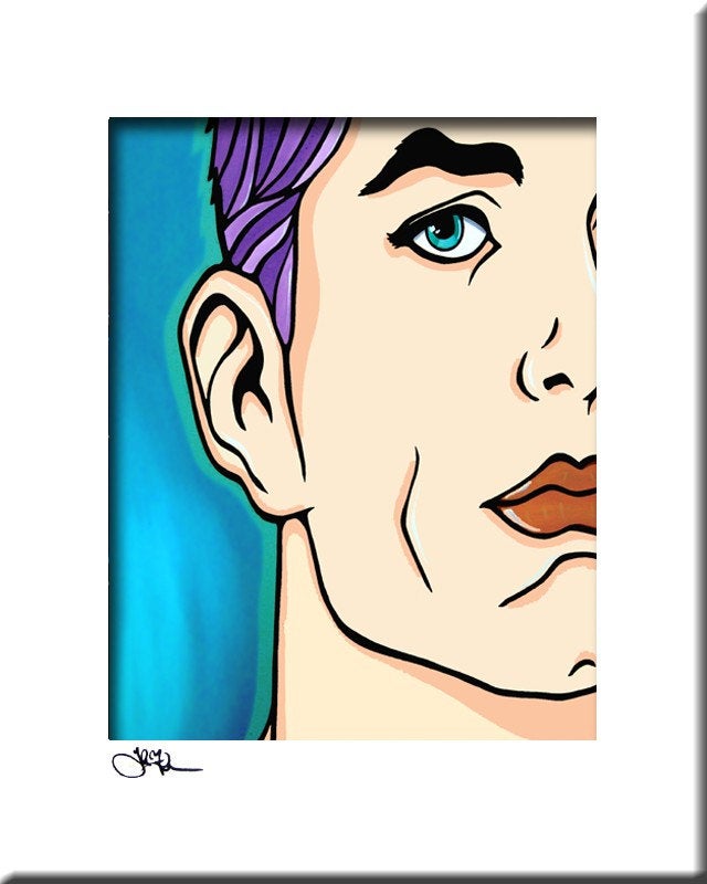 640x800 Broken Mirror Original Abstract Painting Modern Pop Art Etsy