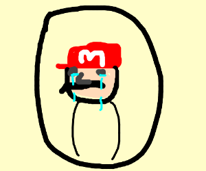 300x250 Mario Crying In A Broken Mirror
